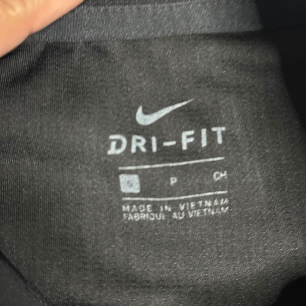 Nike Dri-FIT Womens Small Black Quarter Zip Long Sleeve Athletic Pullover Top - Picture 5 of 7